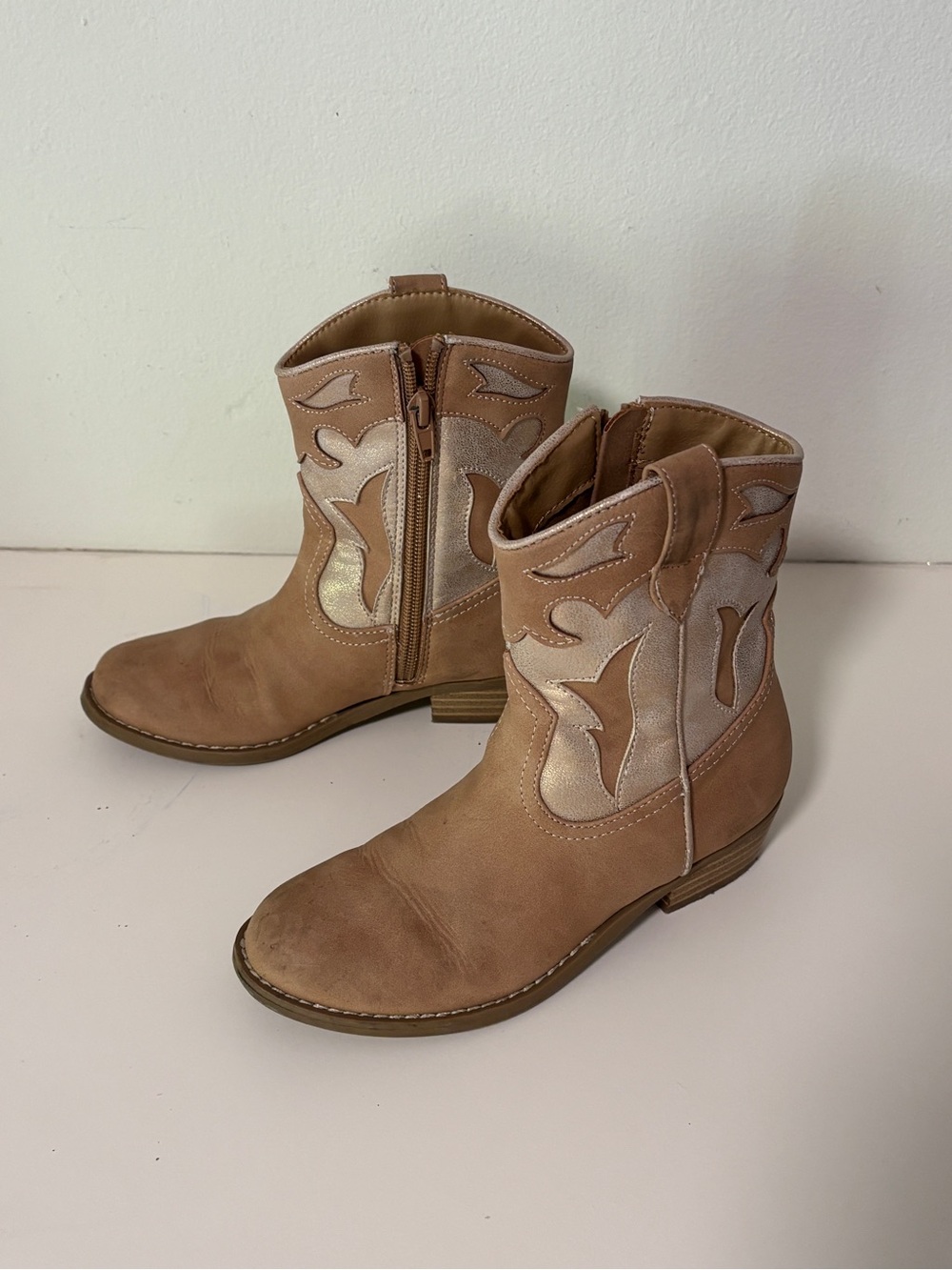 DV by Dolce Vita Lucky Tan Cowgirl Boots Size 13 Brown